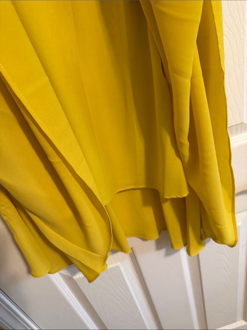 Nanette Lepore Vibrant Yellow Pintuck Midi Dress - Picture 3 of 6